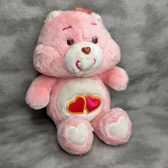 Care Bears Other - Care Bear Love-A-Lot Bear Vintage 1983 Kenner 13" Pink Plush Heart Belly Patch
